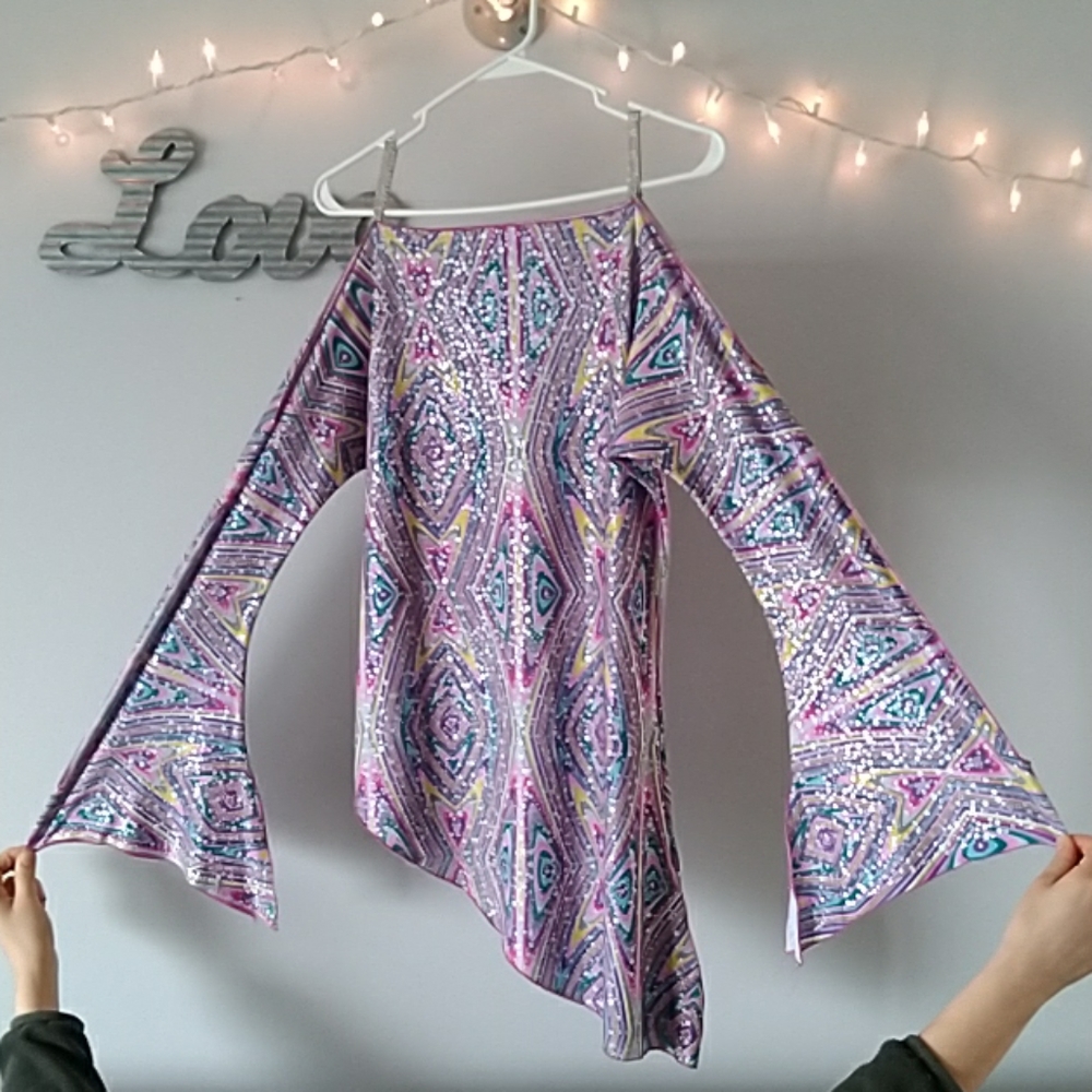 Colorful ball dress